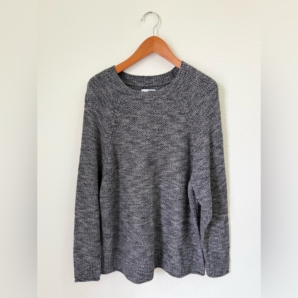 Sonoma Gray Crewneck Relaxed Fit Knit Cozy Sweater Women’s Size XL
